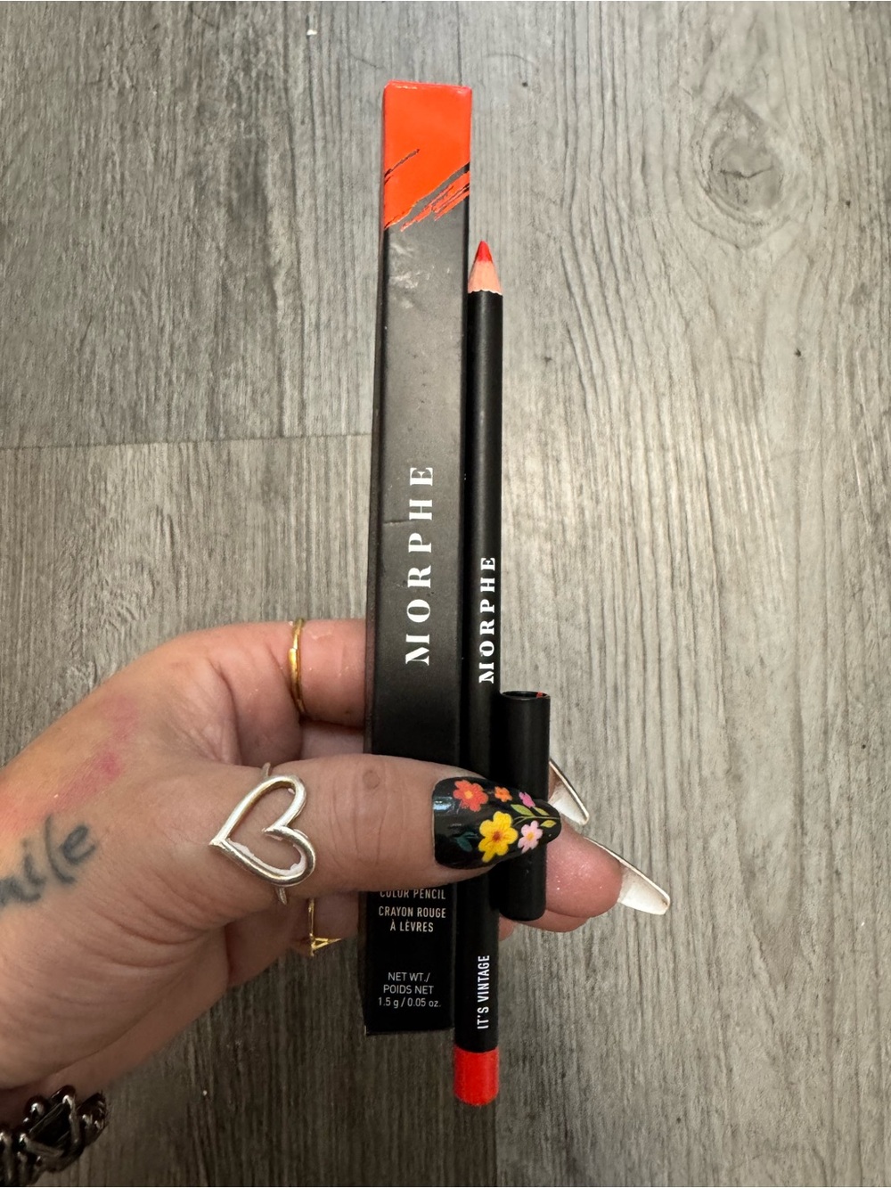 Morphe Lip Liner Pencil — Bright Coral Red